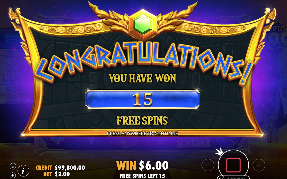 Free Spins with the total multiplier building up