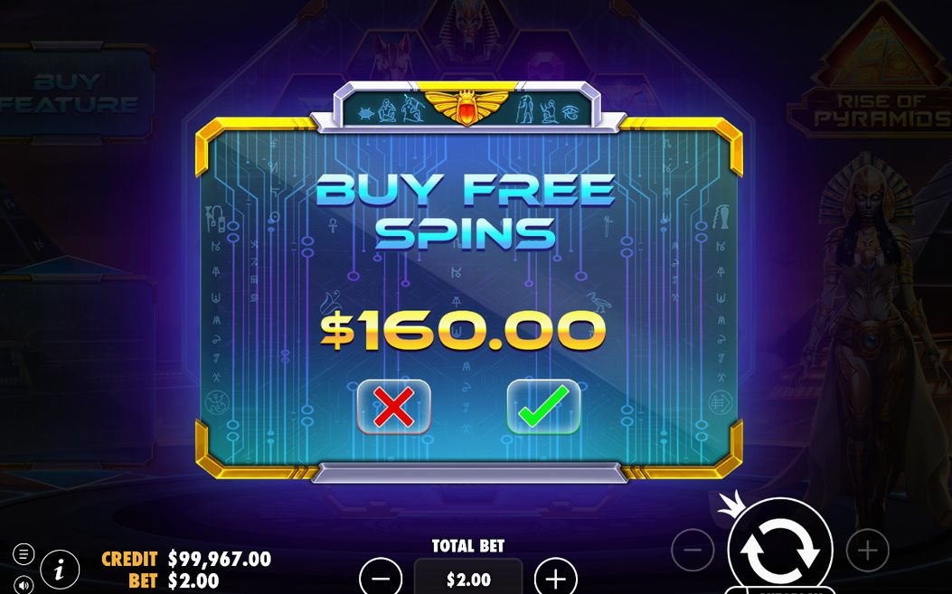Four SCATTER symbols on the grid, the bonus trigger